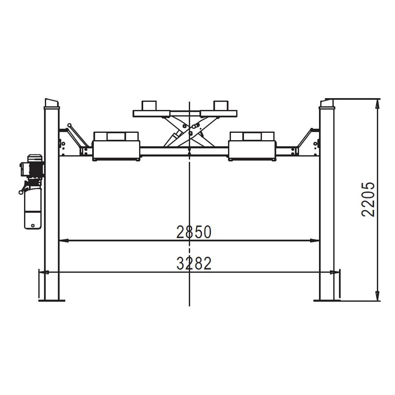 Wheel Alignment Tuxedo 4 Post Lift Tce Car Lift with CE
