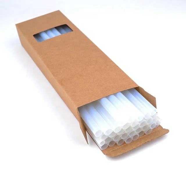 Disposable Pla Straw with Custom logo Printed Plant Based Straw 3mm 5mm 6mm 8mm 10mm 12mm