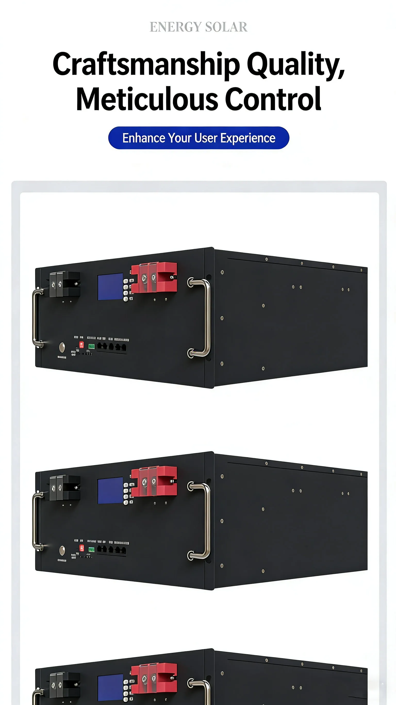 15Kw Hybrid Solar Storage Battery System 51.2V Split Phase Inverter ...