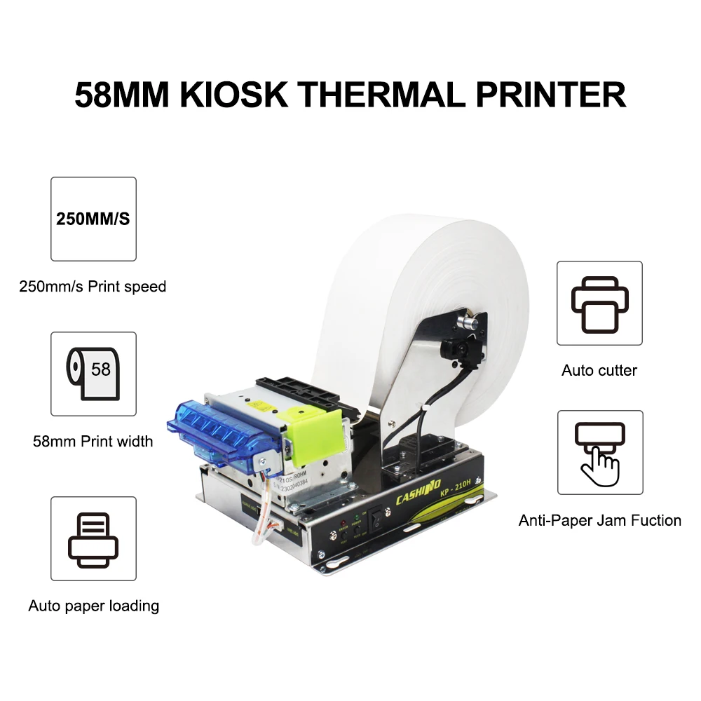 CASHINO KP-210H レジプリンター Professional KP-210H 58mm Auto Cutting Kiosk Thermal Printer