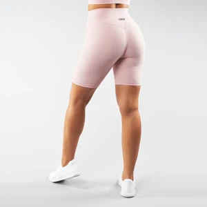 Custom V Waist Biker Yoga Shorts Workout Plus Size High Waisted Elastic Waist Butt Lift Gym Shorts Jersey Mesh Quick Dry