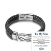 Tarjeta grabada "Te amo por siempre + hijo" 2