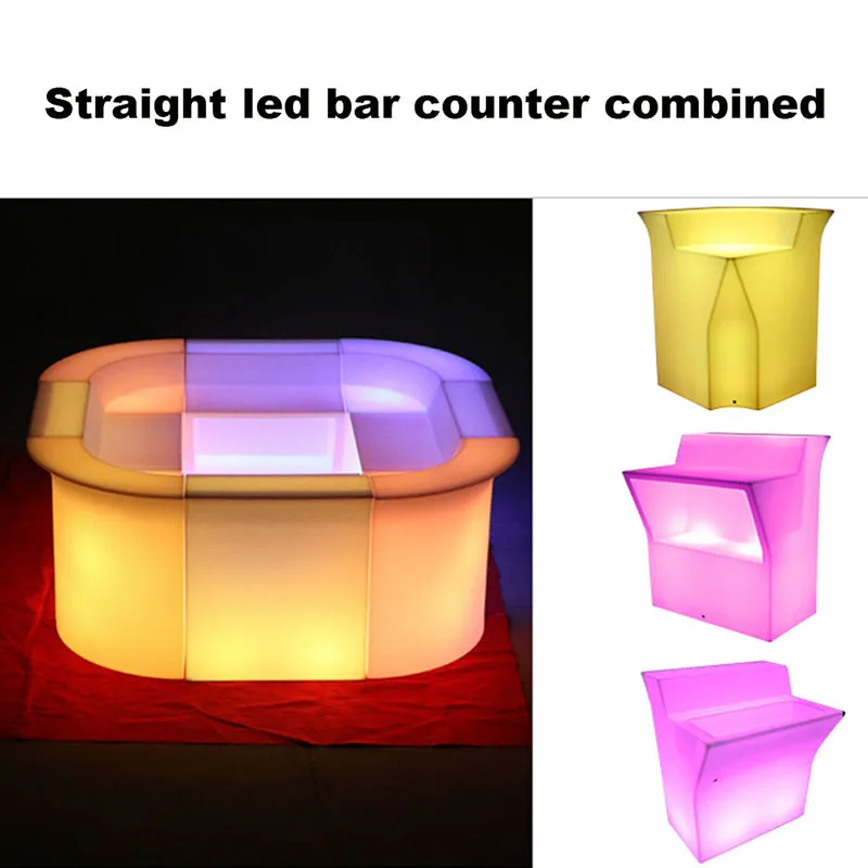 Commercial Bar Furniture New Led Tables Plastic Portable Home Counter