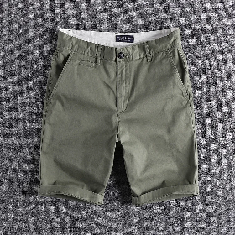 2022 Summer custom men's shorts Factory Wholesale cheap shorts men Khaki chino shorts men378_voghion.com