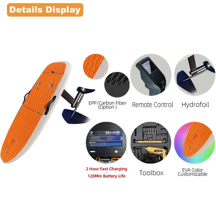 Oem 2023 Motor Electric Surfboard Hydrofoil For Sale Customized Color