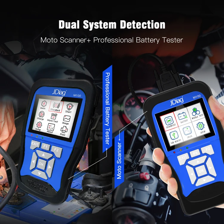 JDiag M100 Universal Motorcycle Scanner Tool Full System Diagnosis Perpetual Free Updates Motorcycle Diagnosis Diagnostic