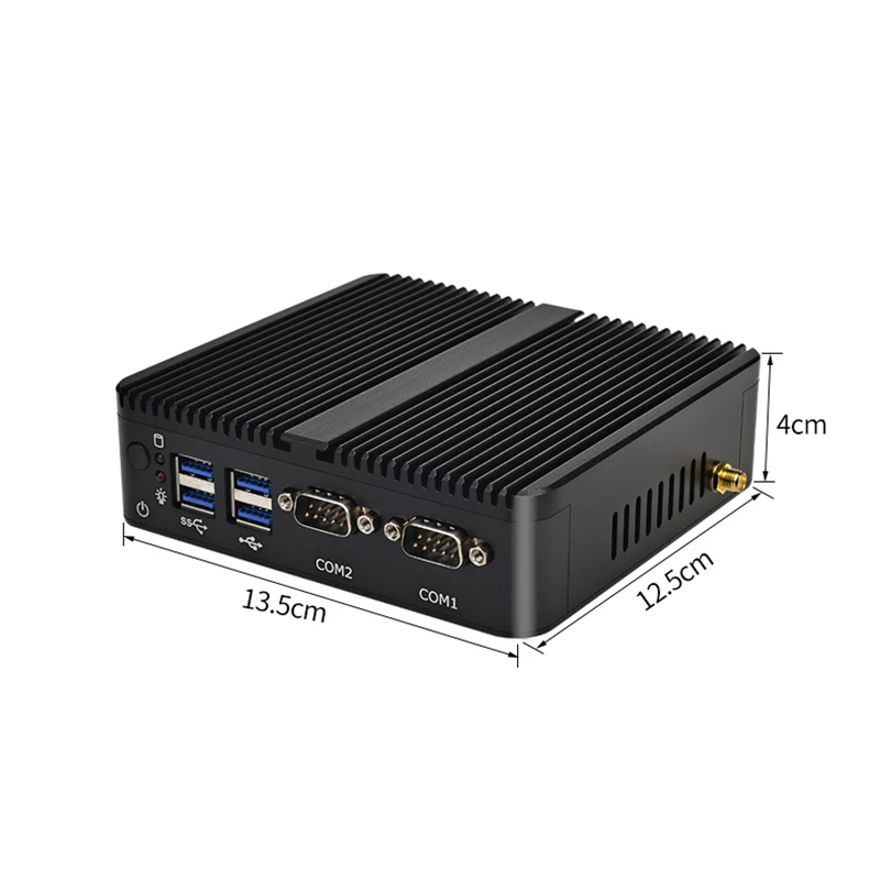 Latest Industrial Mini PC Windows 2 LAN Port Intel J6426/J6412 CPU Wins OS Dual LAN Dual Com Ports Fanless Industrial Mini PC