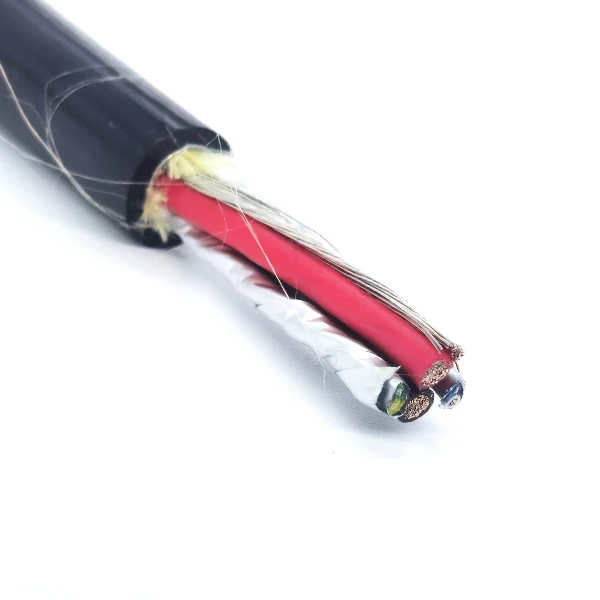 Y-Kevlar Reinforced PUR Power Hybrid Cable with 2 Pairs Shielded Signal Wire for RS485