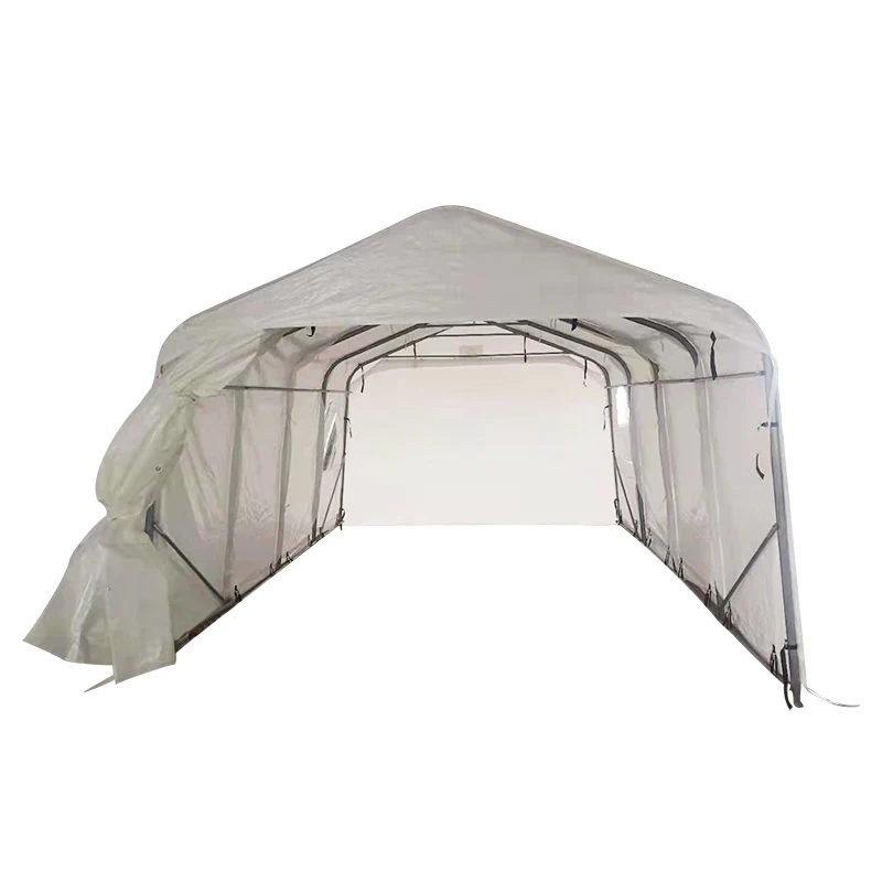 Tarp Car Garages Steel Frame Home Winter Car Tent Canopies Portable Car  Shelter