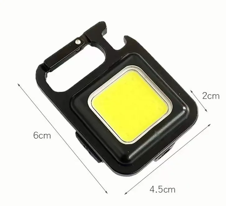 thumbnail interactive-video image 1 of Evermore USB Rechargeable LED Keychain Flashlight – Mini, Aluminum, Portable For Camping 1 of 3