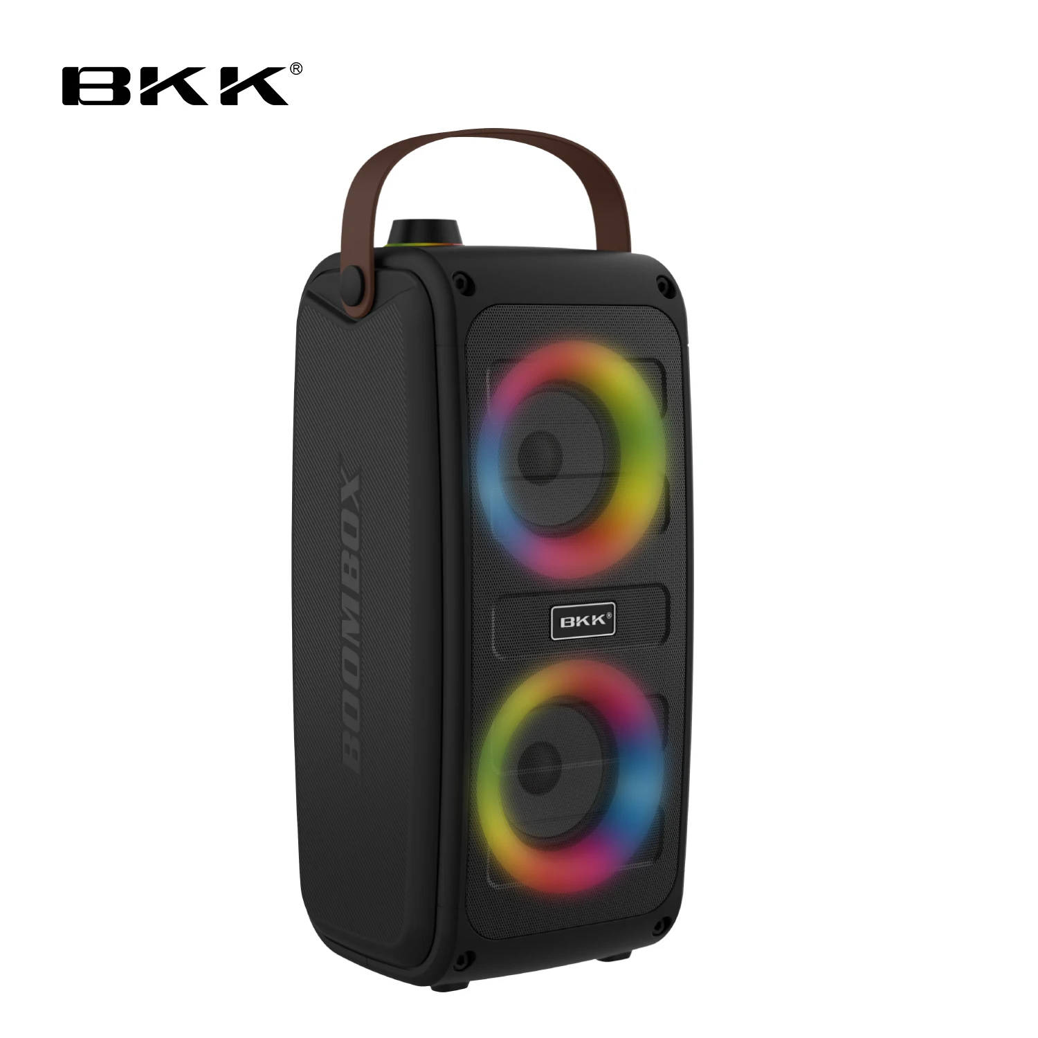 Уличный портативный микрофон для караоке, динамик RGB для вечеринки, Bluetooth-динамик с беспроводной лампой с регулятором громкости