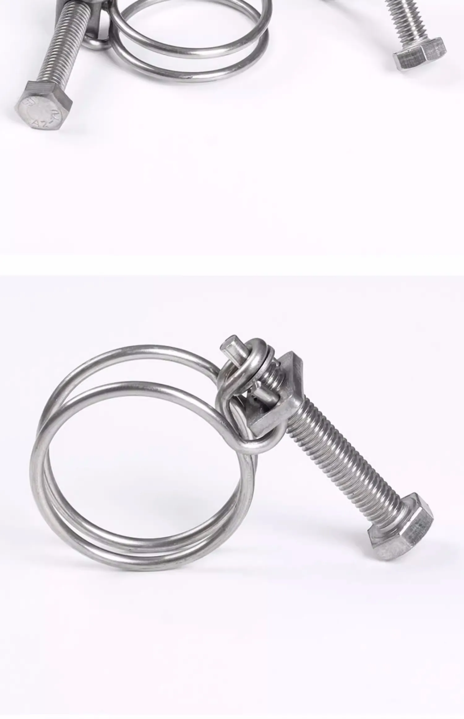 Stainless Steel Quick Release Double Wire Spring Steel Ear Pipe Hose