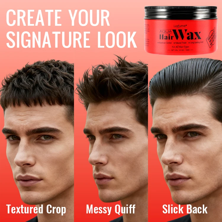 Matte Hair Styling Wax Water-based Flexible Hold Add Texture