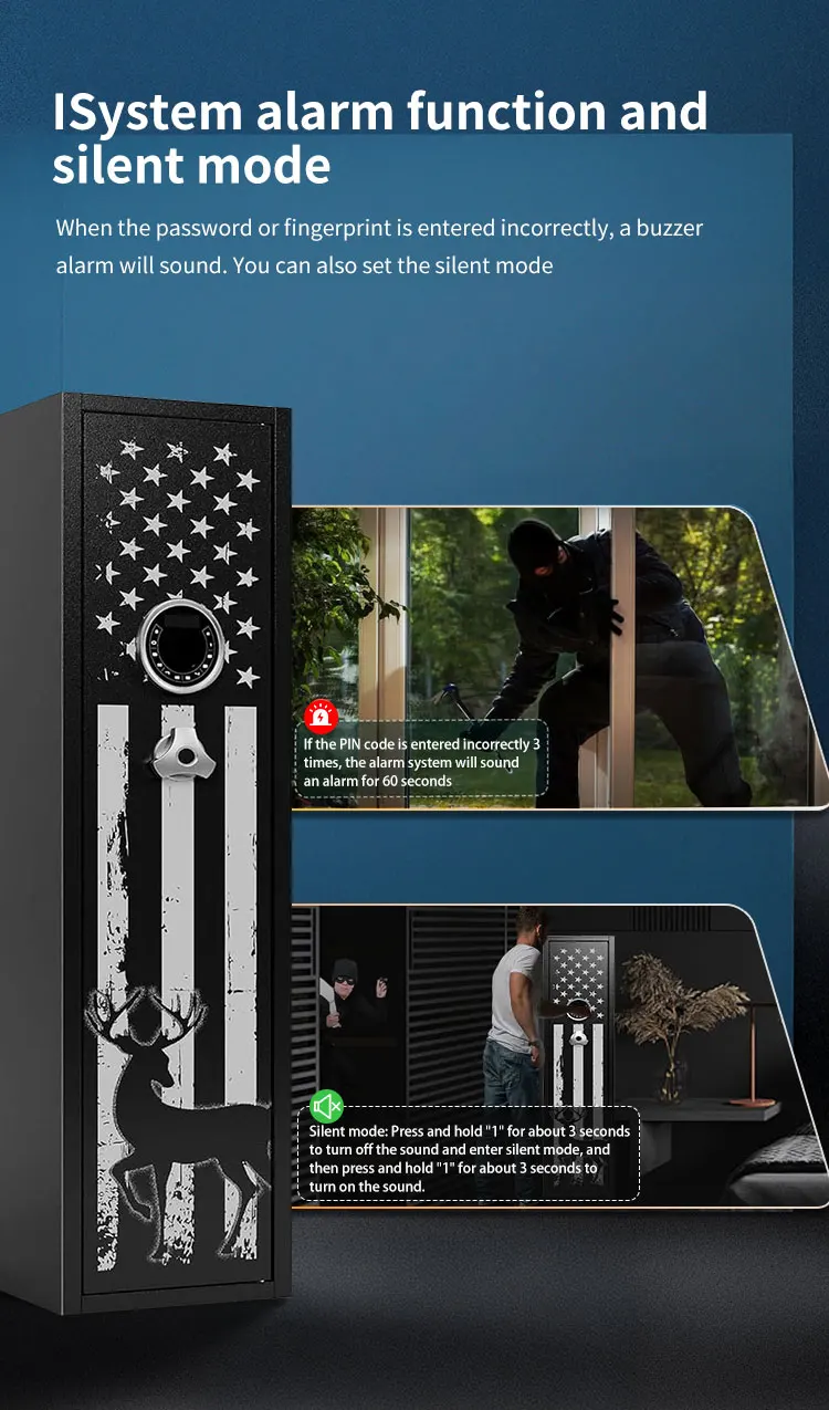 CEQSAFE Factory Direct Hot Sale Wholesale Metal Large Home Security Safe Cabinet Gun Safe Box with Electronic Digital Lock supplier