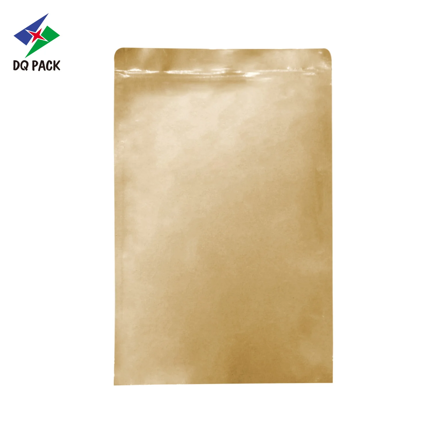 DQ PAC kraft paper stand up packaging doypack with zipper food grade