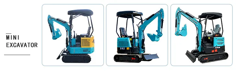 China Excavator 800 kg Mini Small Excavators 08 Mini Electric Digging Diesel Household Hook Machine