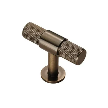 Professional manufacturer custom Brass Fingertip Design Knurled T-Bar Knob