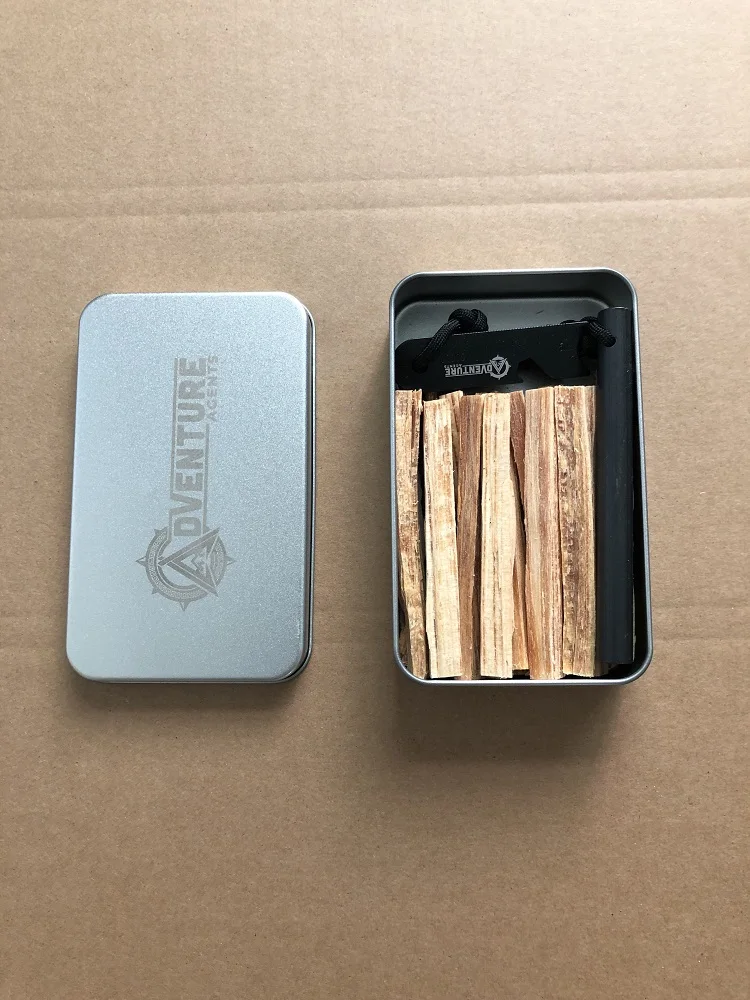 Fatwood Sticks 100% Natural Firestarter survival kit Hand Cut in The USA Ferro Rod Ferrocerium Flint Tin Container supplier