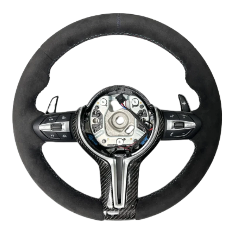 Custom Black Alcantara M Sport Steering Wheel For Bmw F10 F30 X5 E70