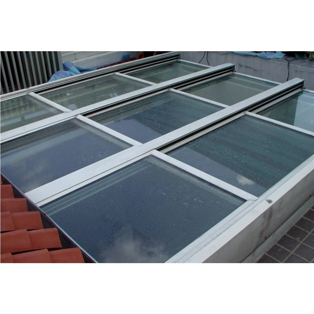 Electric Retractable Glass Roof for Patio Sunroom