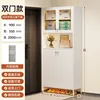 White double-pane hollow glass top and iron bottom, 900*350*2000 mm