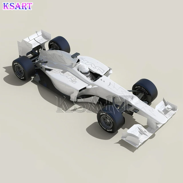 Custom fiberglass racing sculpture General purpose F1 2013 car 3D model Sculpture Resin crafts decoration