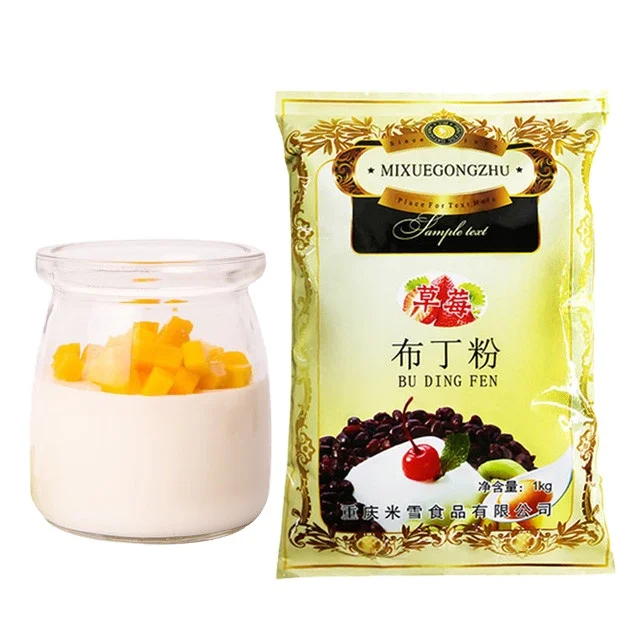 jelly powder mango egg taro flavord pudding powder for milk tea