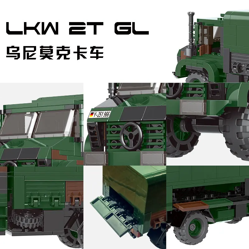 Xingbao 06044 Hot Selling Unimog 1300L Army Truck Building