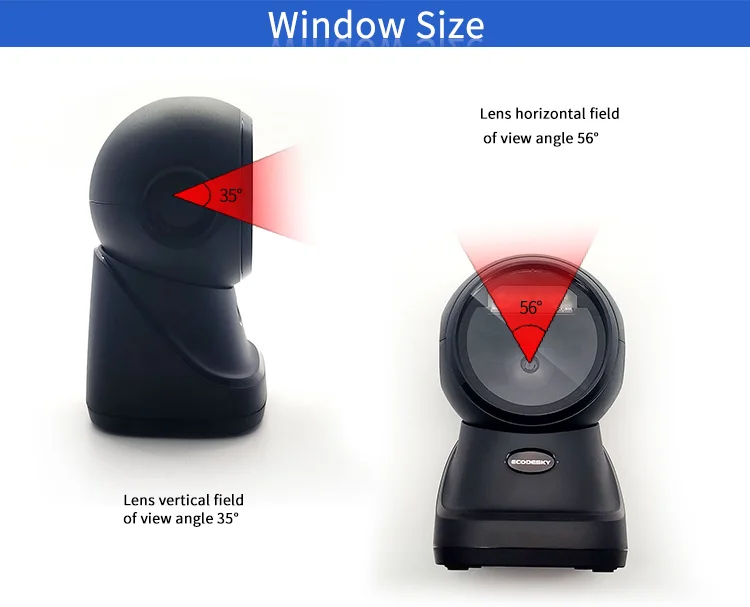 High-performance 2D Desktop Qr Code Scanner Multicode EMT71 Handsfree ...