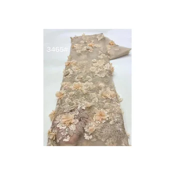 Top Selling Mesh Tulle Embroidery Flower Lace Fabric for Dress