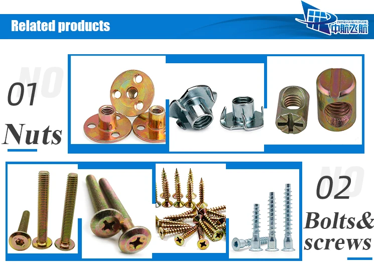 Manufacturers Hot Selling Threaded Inserts Wood Threaded Inserts Bolt