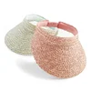 Sombreros de paja con visera