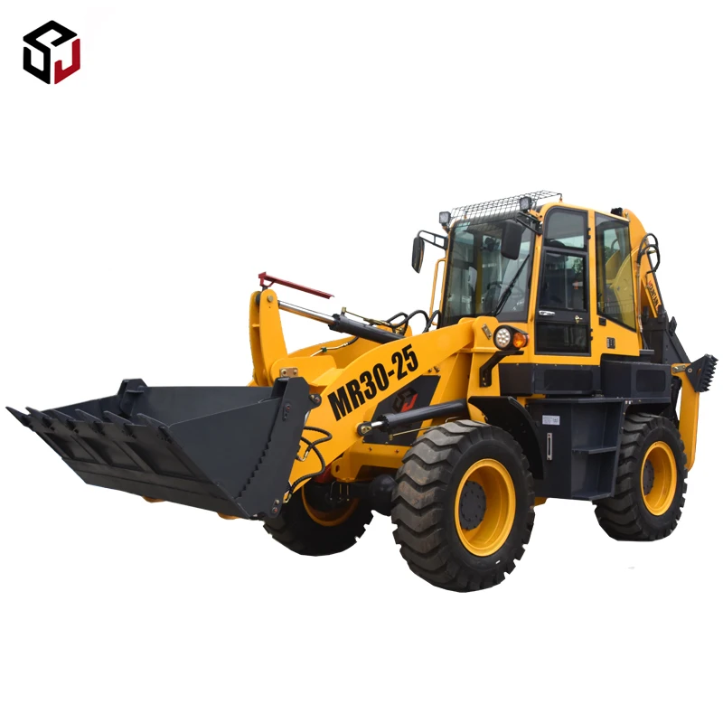 重いバックホー機器4WDホイール式掘削機ローダー| Alibaba.com