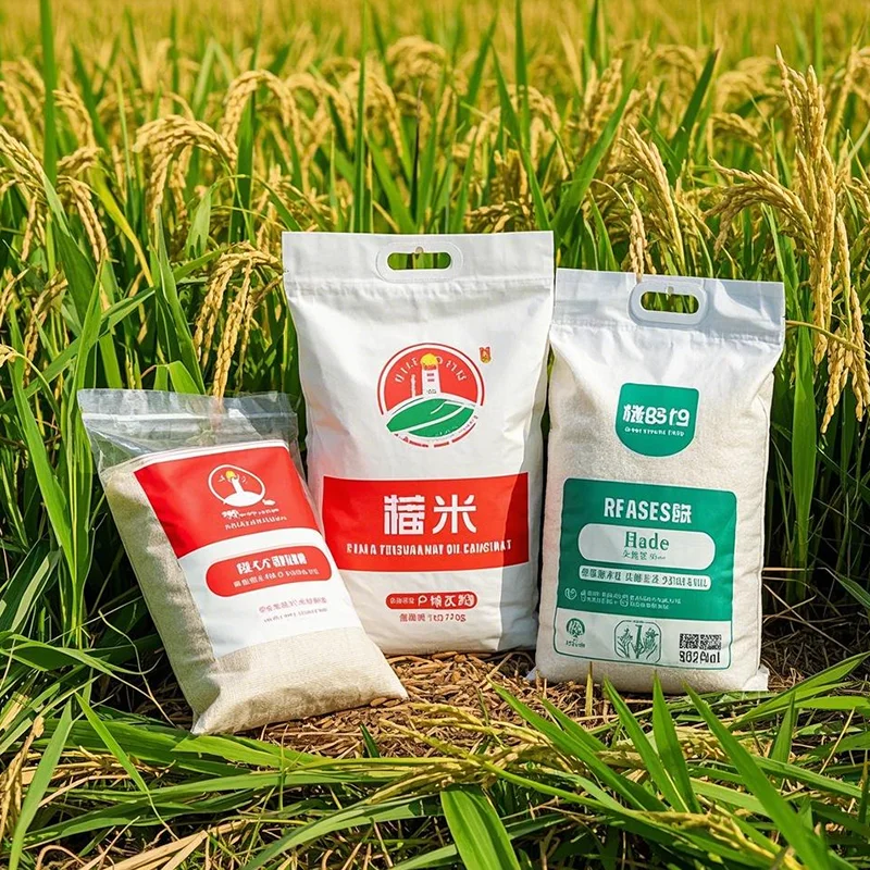 China Manufacturer High Quality pp Woven Wheat Bopp Laminated pp Woven Plastic Rice Packaging Bag Woven Sack Bag