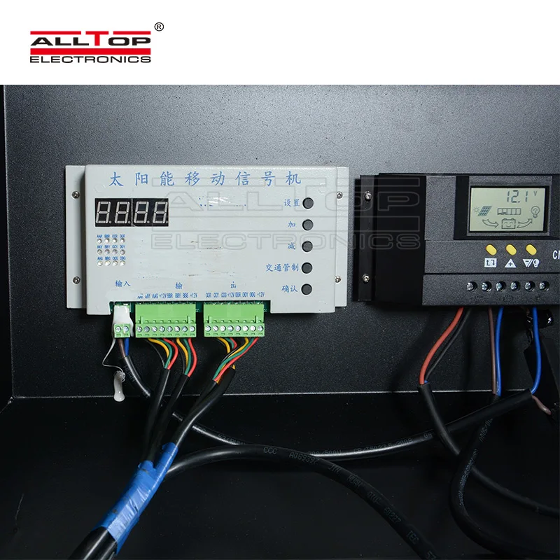 ALLTOP мини подвижный в местах пешеходный мобильный сигнал светофора световая точка полосы портативный солнечного света для дорожного