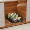 Black * bowl rack [Depth 40cm]