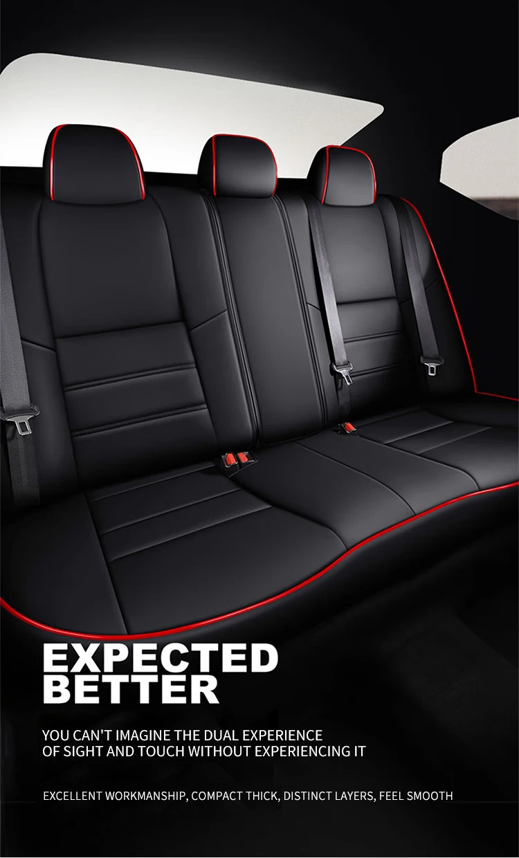 Custom Full Set Four Seasons Universal Pvc Leather 5d Car Seat Cover