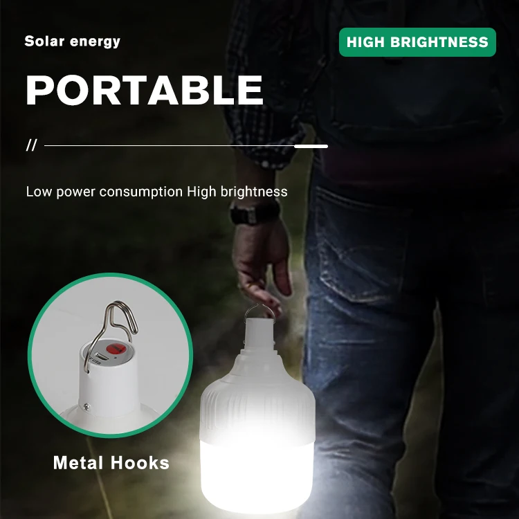 Профессиональный дизайн, уличная Светодиодная лампа на солнечной батарее, ночной рынок, портативная перезаряжаемая аварийная лампа на солнечной батарее