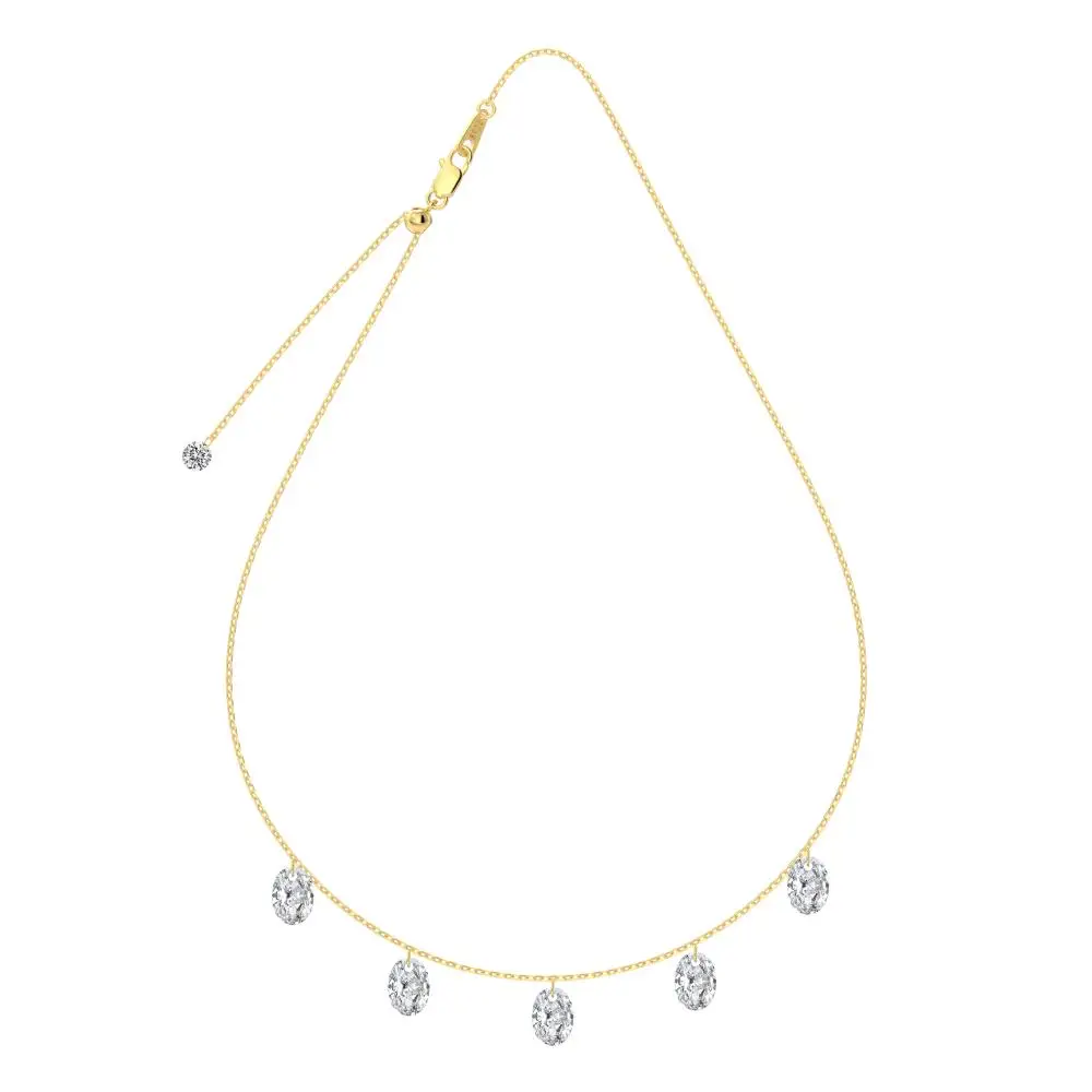 KAKODIY 925 Sterling Silver American Cubic Zirconia Necklace Set Women's Wedding Jewelry Necklace detail 6