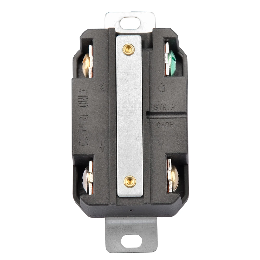 Generator Flush Mounting Locking Receptacle 30a 125/250v Industrial
