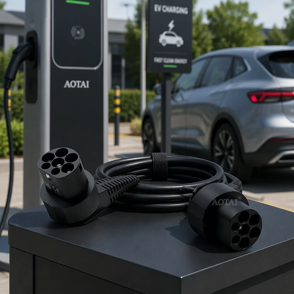 AOTAI Type 2 to GB/T EV Charging Extension Cable Charger for China EVs