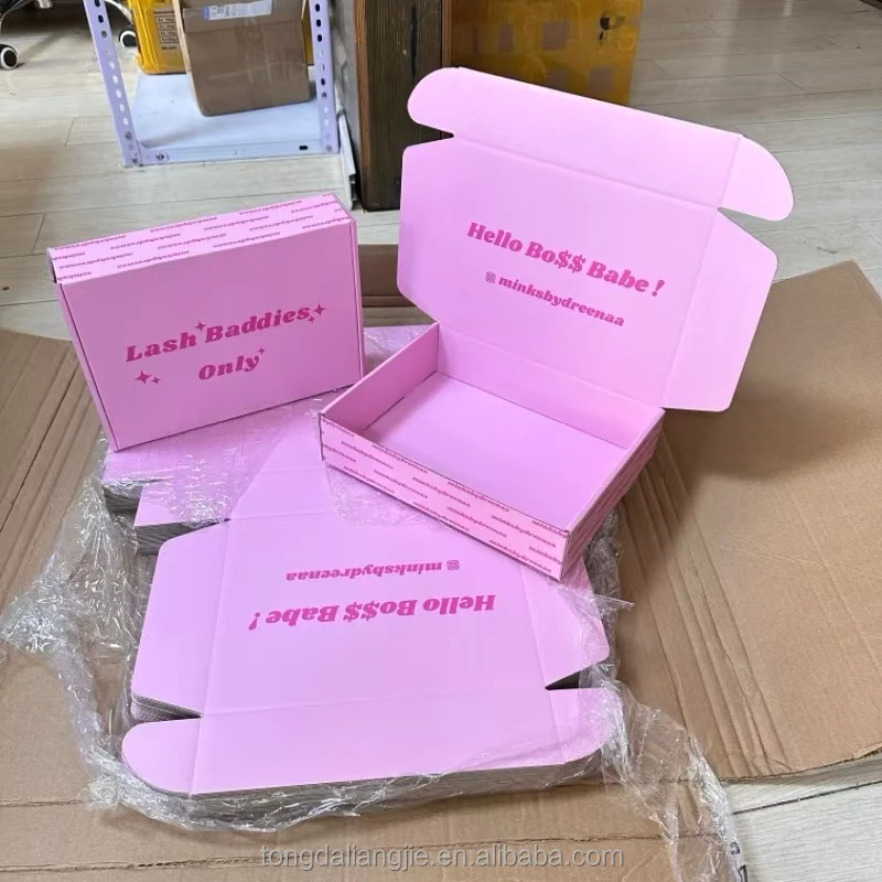 Custom Folding Box Corrugated Mailer Kraft Paper Box Packaging Express ...