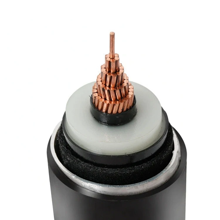 Cu/XLPE/CAS/PVC 132kv 전원 케이블 110kv 220kv 230kv 중국 고전압 절연 지하 전원 케이블