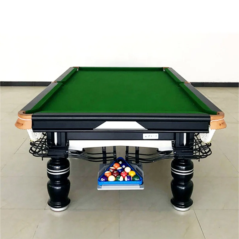 Оптовая цена, бильярдный стол, деревянные ножки и настольный стол из МДФ, зеленая поверхность, Индивидуальный размер, для домашнего спортзала, горячая распродажа
