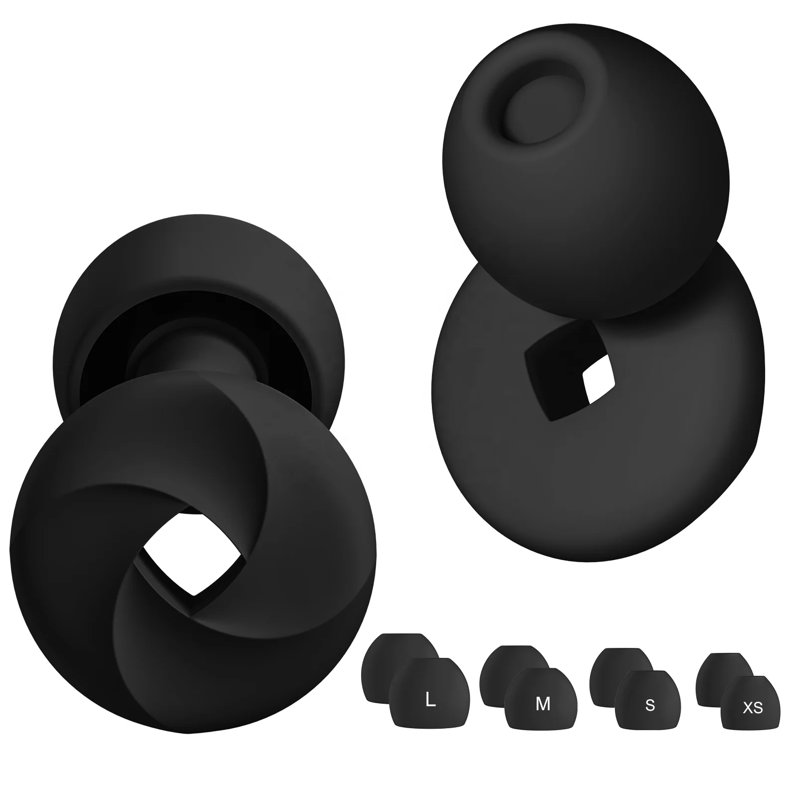 Custom Logo Ergonomic Sleeping Earplugs Box for in case Sleeping Silicone Reusable Gel Noise Cancelling Soft Ear Plug