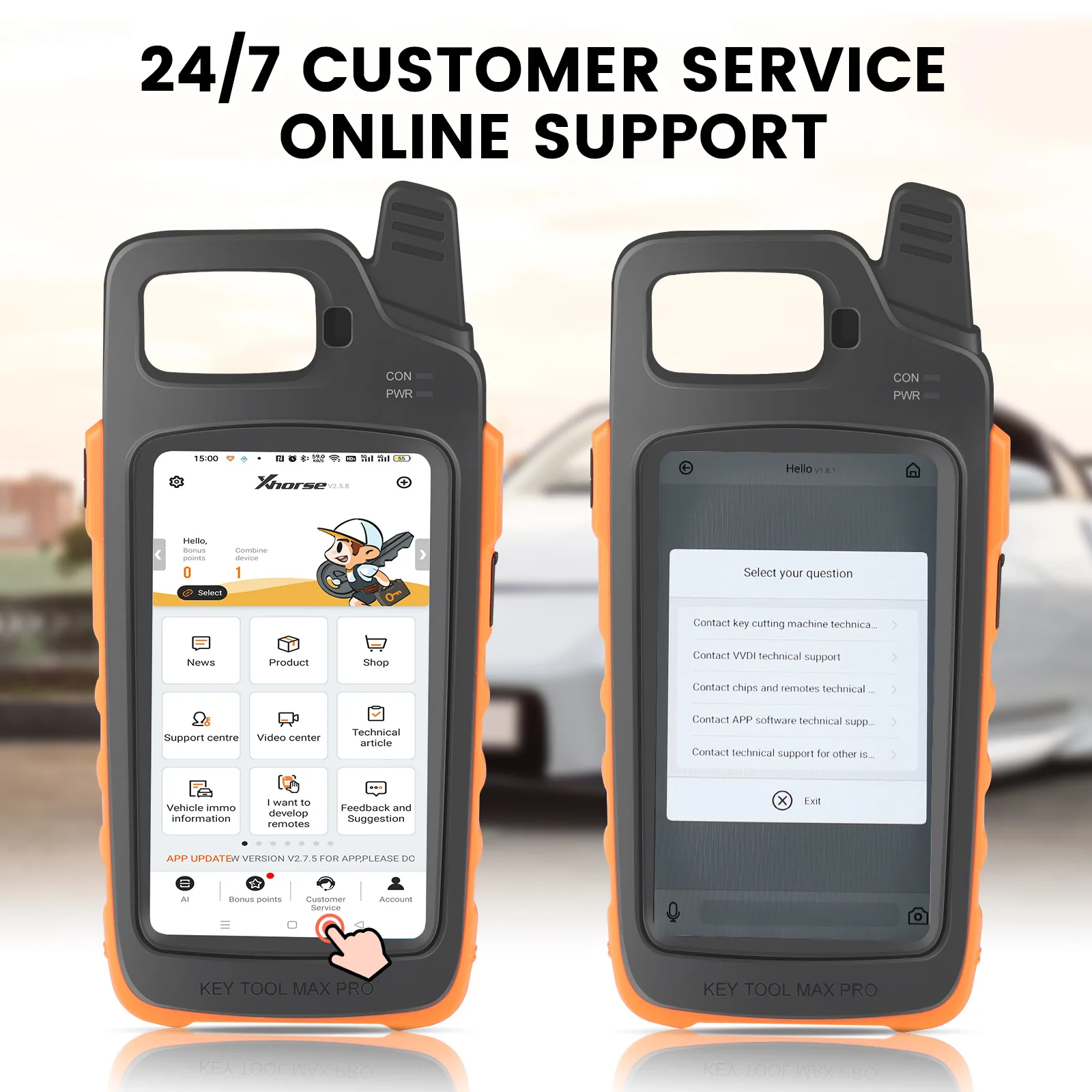 For Xhorse VVDI Max PRO Auto Scanner with OBD Cable Key Programming Tool for Car Scanner and Code Reader