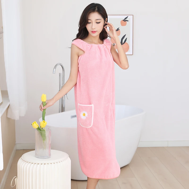 Magic Bath Towels Lady Girls SPA Shower Towel Body Wrap Bathrobe Beach  Wearable Towel - China Bath Towel and Microfiber Towel price