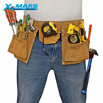 X-mars High Quality Customize Leather Child Tool Waist Bag Tool Pouch Bag Kids Tool Belt