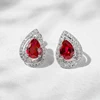 18K White Gold-Ruby
