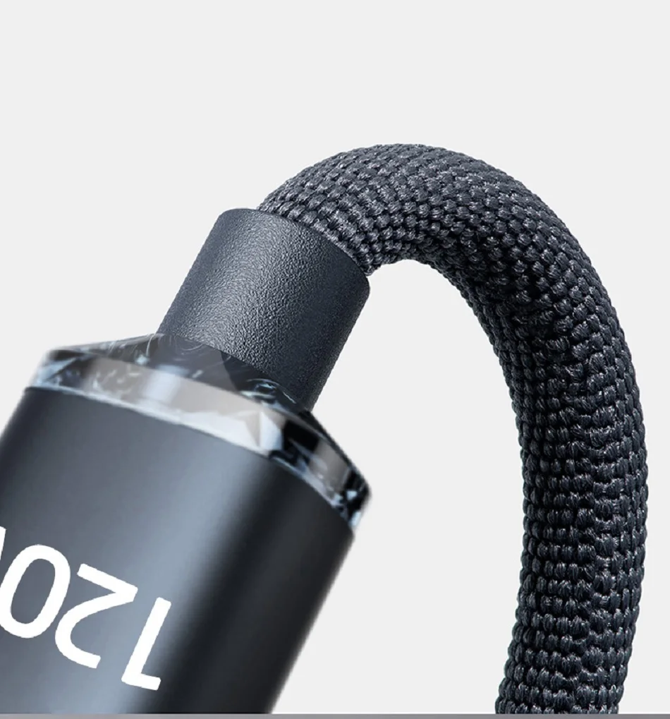 120W USB Type C Charging Cable 6A PD Fast Charge Braided Data Cord for Mobile Phones